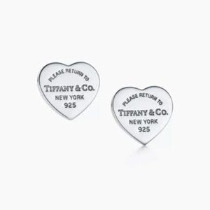 New Tiffany & Co Heart Tag Mini Stud Earrings